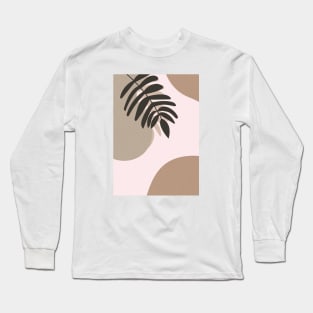 Neutral, Modern Gallery Wall Decor , Minimal, Scandinavian, Abstract, Botanical 1 Long Sleeve T-Shirt